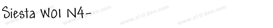 Siesta W01 N4字体转换